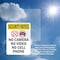 Signmission No Camera No Video With Symbol OSHA Security Notice Sign, Plastic, 7in W x 10in L, 2PK OS-2PACK-SN-P-710-V-11720 - alternate 5